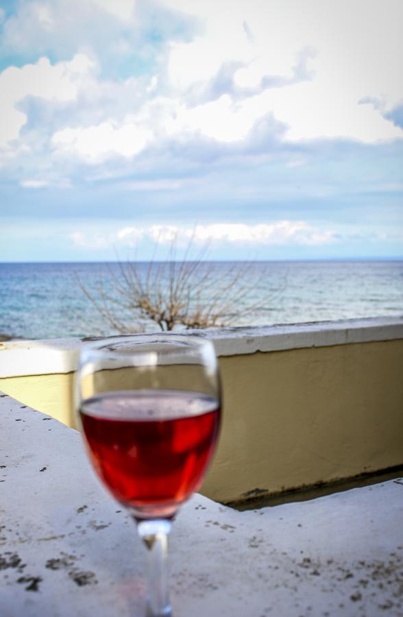 Pelagion II Sea Coral - Beachfront Holiday Home Kypseli Exteriér fotografie